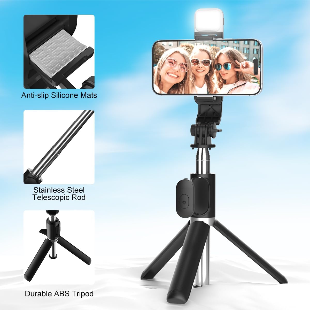 VistaStick™ 3-in-1 Bluetooth Selfie Tripod